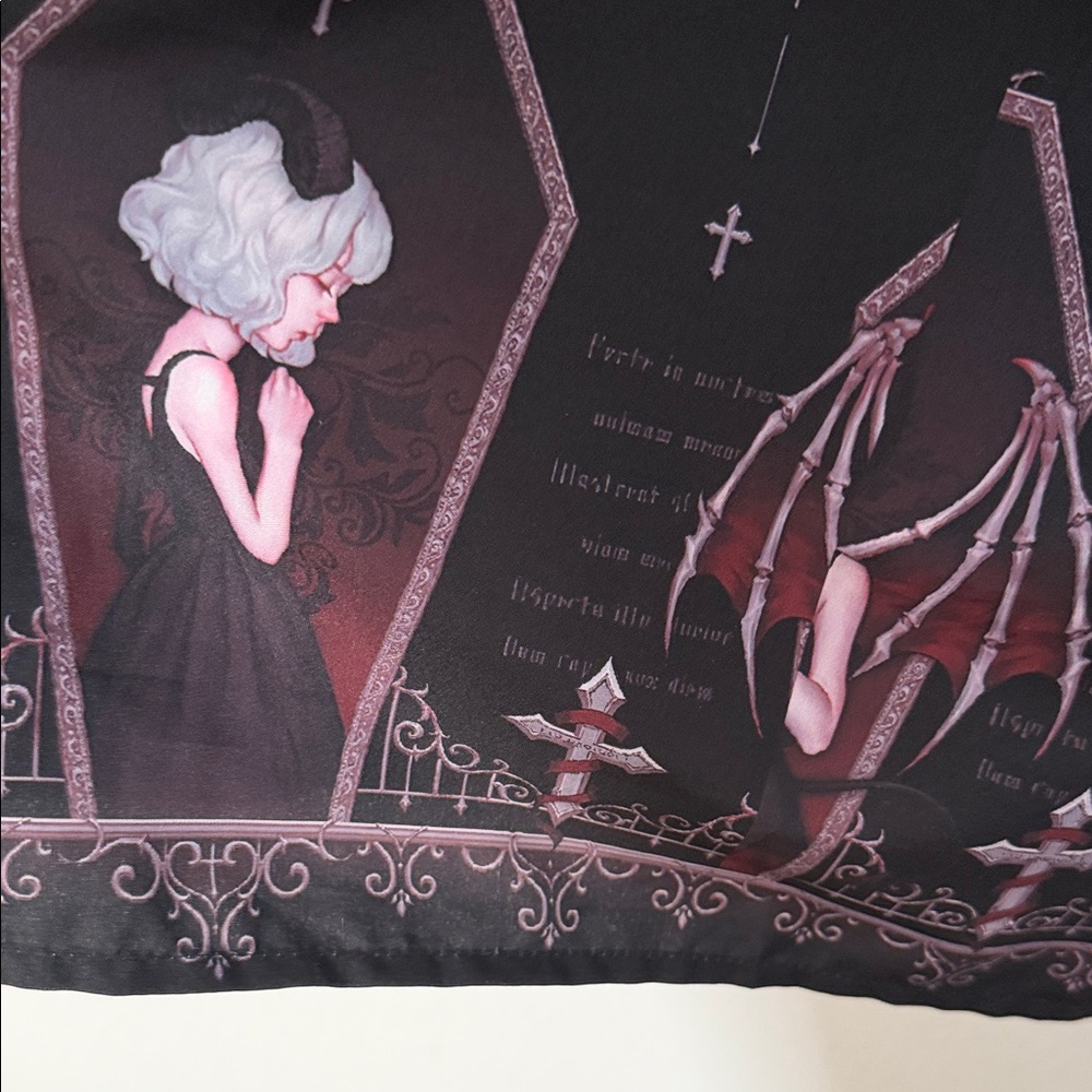 Lolita Dress with Angelic Coffin Print - Picture 6 of 13